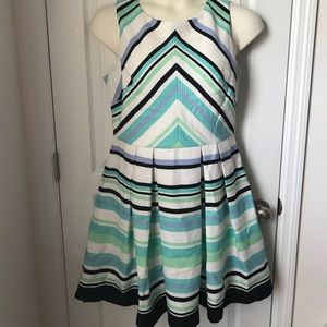 Danny and Nicole Striped Fit and Flare Dress 14
